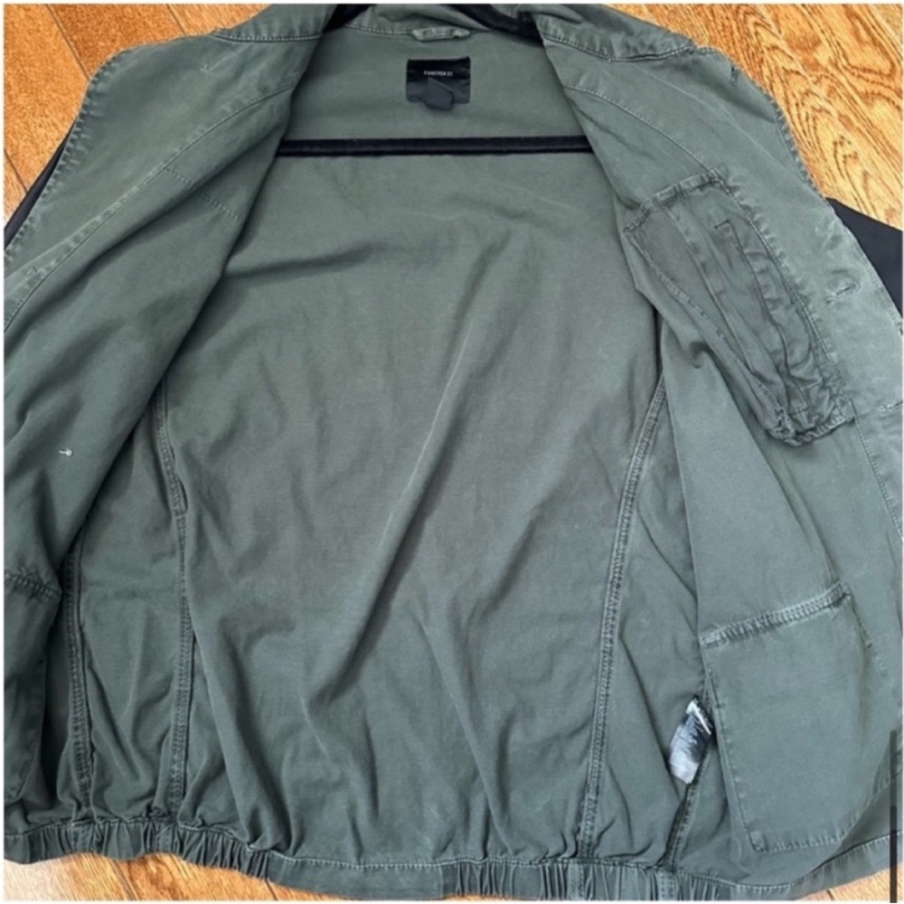 Rhinestone leather sleeve moto jacket - Picture 8 of 12